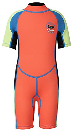 Kinder Shorty Neoprenanzug, 2,5 mm Neopren Einteiler Badeanzüge UV-Schutz Badeanzüge für Mädchen Jungen Schwimmen Tauchen Schnorcheln Surfen
