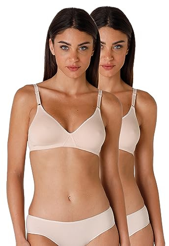 Lovable Reggiseno Senza Imbottitura e Senza Ferretto, Cotone Elasticizzato, Spalline con Regolazione Frontale, Pacco da 2, Cotton Line Donna