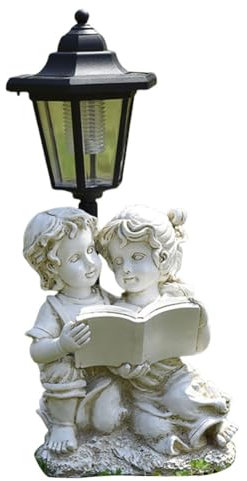 OKESYO Ange solaire - Statues de jardin avec lanternes solaires - Résistant aux intempéries - Décoration de jardin - Cadeau de fête des mères - Pour la maison, la cour, la pelouse, le balcon