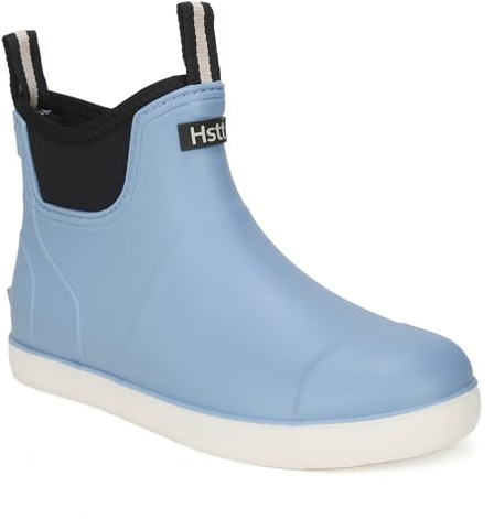 Yenxapei Gummistiefel Herren, Anti-Rutsch und Wasserdicht Kurz Halbhoch Stiefeletten Chelsea-Stiefel，Bequem Atmungsaktiv Mode Regenschuhe Arbeitsstiefel