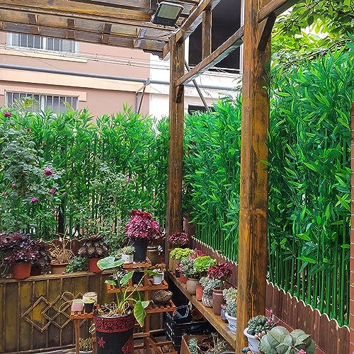 LYDZT Planta de bambú Artificial Árbol de bambú Artificial Alto para Patio, Oficina, Restaurante, Adornos de Relieve comerciales, Modelo, pérgola, Patio, jardín, Pantalla divisoria (Color: 6,6 pie