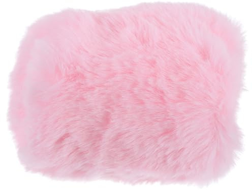 SHINEOFI Cubierta Antiviento para Micrófono Accesorio Funda Peluda de Felpa Sintética Rosa, Protector Parabrisas para Micrófono de Condensador Compatible con Sennheiser Mk4 y