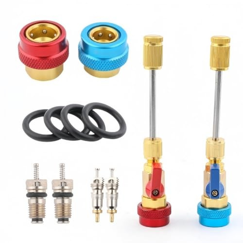 Ensemble d'outils d'installation et de démontage de noyau de valve pour R134A pour R1234YF, 12 pièces pour noyau de valve de climatisation réfrigération pour valve JRA Schrader