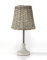 Onli 4887/L Lampe de table Panier avec abat-jour E27, blanc, Ø 20 x h 40 cm, bois ; rotin
