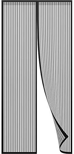 Gimars 80x200CM Porte Moustiquaire Magnétique Rideau Maille Anti Moustique Mouche ou Fermeture Automatique Aimant avec Bande Scratch Sans Perçage Arrêter Insectes Bestioles
