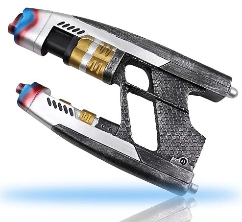 Star Lord Blaster Superhéros The Galaxy Peter Quill - Accessoire de cosplay - Résine 1:1 - Accessoire d'Halloween (blaster, 1 pièce)