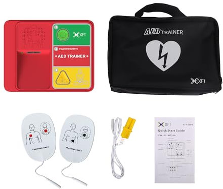 AED Trainer Italiano, Defibrillatore Didattico Universale 120N DEA Trainer Ultra, Dispositivo di Formazione per RCP, Vocali in italiano, Inglese, Francese e Tedesco, DEA Defibrillatore Simulatore