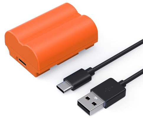SMALLRIG NP-W235 Battery 2400mAh USB-C Camera Battery för Fujifilm X-T5, X-T4, GFX100S, 2.5H Full Charged Camera Battery för Fujifilm X-T5, X-T4, X-H2S, X-H2, GFX50S II, VG-XT4, X-S20, Orange - 4970