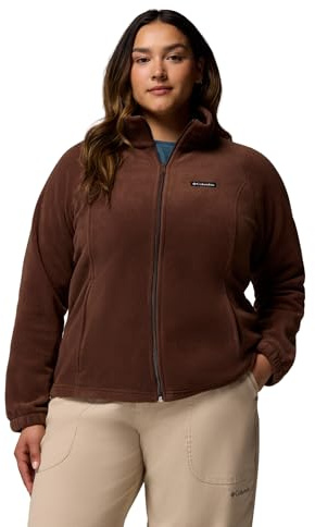 Columbia Benton Springs - Giacca in Pile da Donna con Cerniera Integrale, Colore Viola (Razzle), Taglia XL