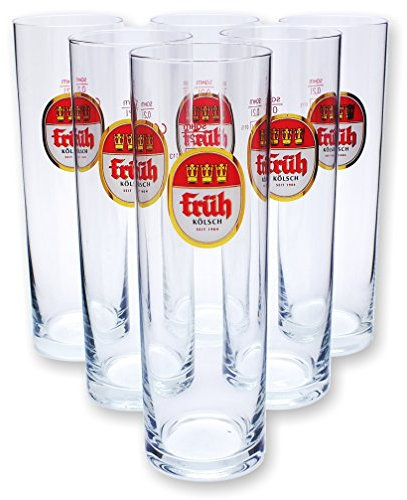 Früh Kölsch Biergläser/Gläser/Stangen Set - 6x 0,2l