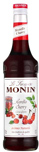 MONIN Premium Morello Cherry Syrup 700ml for Coffees, Hot Chocolates and Cocktails. Vegan-Friendly, Allergen-Free, 100% Natural Flavours and Colourings