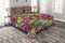 ABAKUHAUS urban Graffiti Tagesdecke Set, durchbohrte Herz, Set mit Kissenbezügen Waschbar, für Doppelbetten 220 x 220 cm, Magenta Grün