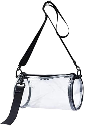 Bolsos Transparentes De Mujer Bolso De Hombro Cilíndrico Móvil