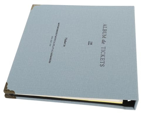 iplusmile Álbum de Colección de Entradas Resistente y Portátil Diseño Simple Multifunción para Conciertos Viajes y Películas Almacenamiento Duradero y Práctico de Recuerdos