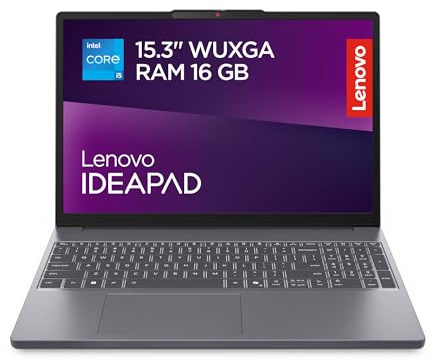 Lenovo IdeaPad Slim 3 Notebook 15.3'' IPS WUXGA (1920x1200), Intel Core i5-13420H, RAM 16GB, 1TB SSD, Windows 11 Home, WiFi 6 - Luna Grey