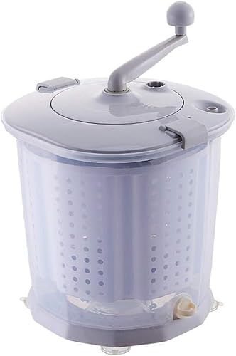 Bärbar handvevad tvättmaskin, mini eko-tvättmaskin med centrifugeringstork, perfekt för små kläder, underkläder, husbilar, camping, lätt att använda