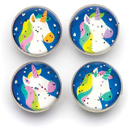 Baker Ross Glitzerflummis „Regenbogen-Einhorn“ für Kinder – perfekt als kleine Partyüberraschung für Kinder (8 Stück)