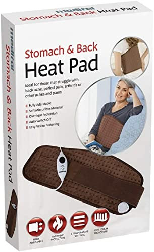 ADEPTNA New Luxury Electric Heat Pad - Fast Heat Function 3 Temperature Settings with Overheating Protection