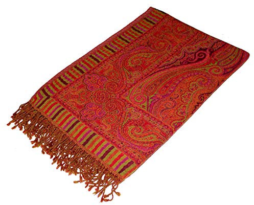 Lorenzo Cana Luxus – Manta Jacquard Tejido de fina lana de merino – Cordero Paisley – Manta Manta sofá de lana manta 140 cm x 200 cm