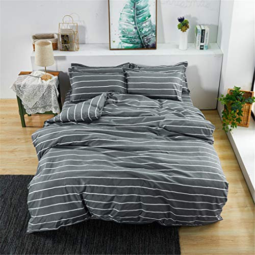 FANSU Bettwäsche Set Bettbezug-Set, 4 Teilig Bedding Microfaser Bequem Weich Haltbar Enthalten Bettlaken Kissenbezug Hohe Qualität Einzelbett Doppelbett King Size (150x200cm,Vergangenheit)