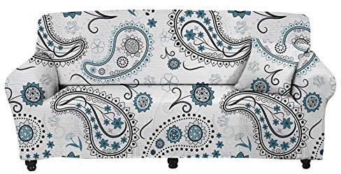 chaqlin Paisleymönster stretch soffa överdrag för fåtölj/kärlek/soffa/stort sofffodral soffskydd, universellt elastiskt sofföverdrag för 1-sits