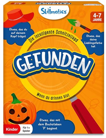 Skillmatics Kartenspiel - Gefunden Wenn du drinnen bist, Geschenke für Kinder 4-7 Jahre, Groβer Spaβ für die Familie, Die intelligente Schnitzeljagd für Kinder