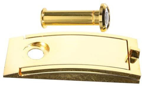 Uonlytech Batacchio per Porta in con Spioncino Design Quadrato Semplice e Sicuro per Ingressi Resistente e Duraturo Adatto Qualsiasi Tipo Porta