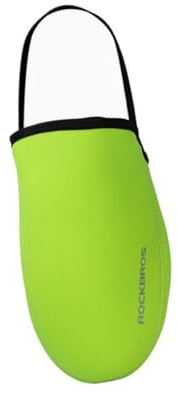 Okiyakusama Cubiertas para Puntera de Ciclismo Tapas para Zapatos Protector Antiviento Térmico Material SBR Adecuado para Hombres Mujeres Montar Bicicleta C, Verde, l