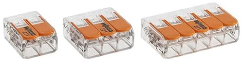 WAGO - Blister panaché de 20 bornes de connexion automatique 2,3 et 5 entrées S221