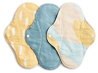 Vimse Blue Sprinkle - Compresas sanitarias lavables (3 unidades, regular)