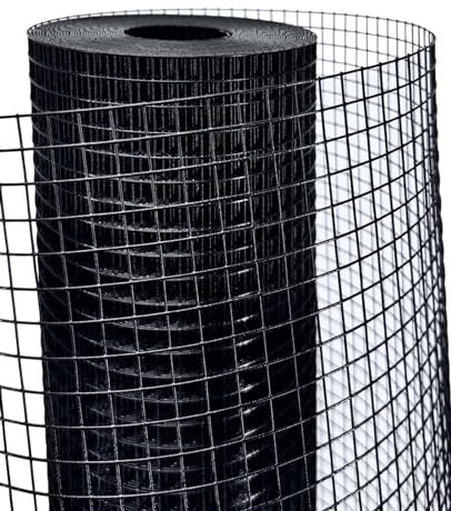 HORCH Black Hardware Cloth 1/2 inch 36 x 100 ft 19 Gauge