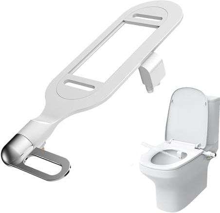 Descargador de asiento de inodoro inteligente,Bidé con descarga de inodoro inteligente | Rociador de bidé no eléctrico de doble boquilla con presión de agua ajustable | Accesorio de inodoro para dormi