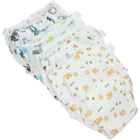 GREENADSCAPE 6-teiliges Neugeborenen Satz Aus Baumwollmaterial Atmungsaktive Trainingshosen Waschbare Babyhosen Und Schlafkleidung