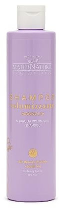 Maternatura, Shampoo Volumizzante Capelli Fini alla Magnolia, Volume e Morbidezza Estremi, Rafforza, Volumizza e zero l'Effetto Crespo, Bio Beauty Routine Capelli Fini, Made in Italy -250 ml