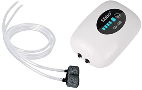 YARNOW 1 Satz Sauerstoffpumpe Reiniger Oxygenierungspumpe wiederaufladbar Panzer elektrische Luftpumpe Aquarium Pumpe Zubehör für Aquarien Sauerstoffbelüfter Aquarium Luftpumpe Plastik