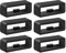 Mugust 6 Stück Uhrenarmband Schlaufe, 20mm Silikon Verschlussring für Garmin Vivoactive 5/3 Armband, Garmin Venu Sq/Venu Sq 2/Sq 2 Music/Venu 2 Plus, Forerunner 55/165/245, Armbänder Keeper