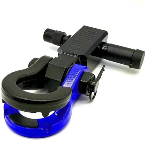 JBJXFAMAY Gancio di Traino per rimorchio Grilli per Rimorchio Divisi Gancio di Traino Gancio A U Gancio A D da 8 Tonnellate Set di Grilli da 3/4 Barra di Traino(Blu)