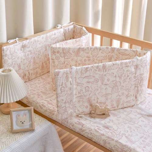 PTKG Barriere Enfant Pliable BéBé Cabane Contour de BéBé Respirant Bebe pour de BéBé Respirant Anti-Collision Contour de pour BéBé Meilleur Soutien Fixe Doublure en Maille,C10,120 * 28cm