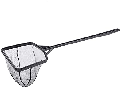 ZASCHMOY Filet à Poissons d'Aquarium – Filet de Pêche en Nylon Léger pour Aquarium – Matériau Souple Conçu pour Attraper de Petits Poissons – Peut Contenir jusqu'à 500 G – Trou de Suspension (L