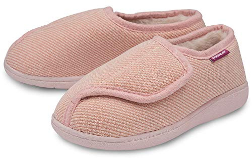 DUNLOP Ladies Dolly Slippers - Pink - UK 3