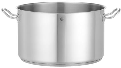 HENDI Marmite, médiane, sans couvercle, pot de cuisson, casserole, braisière, faitout, convient à toutes les sources de chaleur, lavable au lave-vaisselle, 15L, ø320x(H)190mm, acier inoxydable
