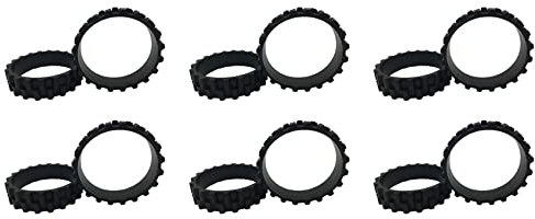 Censous 12x Wheel Tires for 1St 1S Robot Vacuum Cleaner S50 S55 S5 MAX Wheels Anti-