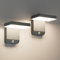 K-Bright 2Stück außenlampe mit bewegungsmelder, Aussenleuchte Mit Bewegungsmelder Außenlampe LED Wandleuchte Aussen für Balkon, Garten IP65 wasserdicht Anthrazit
