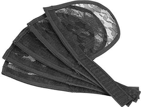 5 retine per capelli per realizzare coda di cavallo, retina per parrucche, accessori per capelli, colore nero, lunghezza 19,2 cm