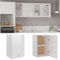 Juroupi Hängeschrank Hochglanz-Weiß 39,5x31x60 cm Wandschrank HäNgend HäNgeschrank Schlafzimmer Wandschrank KüChenhäNgeschrank Holzwerkstoff