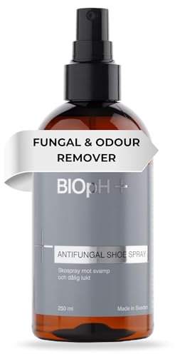 Antimykotisches Schuhspray für Sportler Fuß- & Nagelpilz - Antibakterieller Geruchsentferner für stinkende Schuhe (250 ml) von BIOpH+