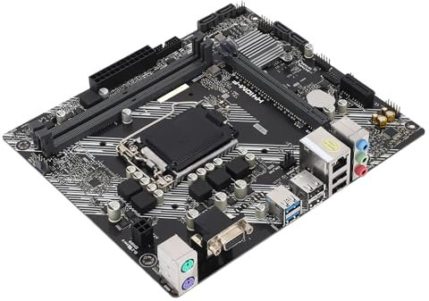 Yanmis LGA 1200 Motherboard, DDR4×2 DIMM Slots 2 Channel PCI E 3.0 Computer Motherboard VGA Interface M-ATX