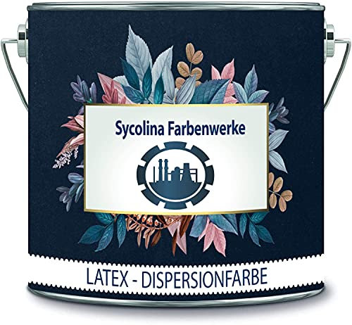 Sycolina Farbenwerke Latexfärg färgglad dispersionsfärg hållbar väggfärg i många högkvalitativa färger (1 l, lila lavendel)