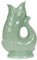 Gurgly Iconic Sage Green Glug Jug Large 28cm 1.4L – Fish Water Jug, Decorative Fish Vase, Ornament, Carafe