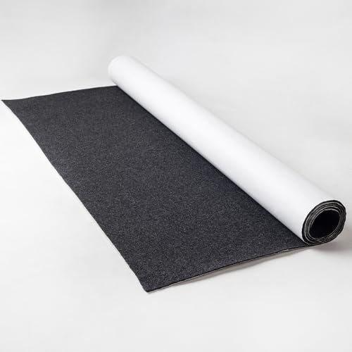 Fabreco Filz Selbstklebend Meterware 3mm Dicke (0,5 M x 150 cm) – Klebefilz & Filzstoff für Möbel, Schutz & Dekoration | Bastelfilz perfekt als Filzgleiter, Filzmatte & Vliesstoff (Graphit)